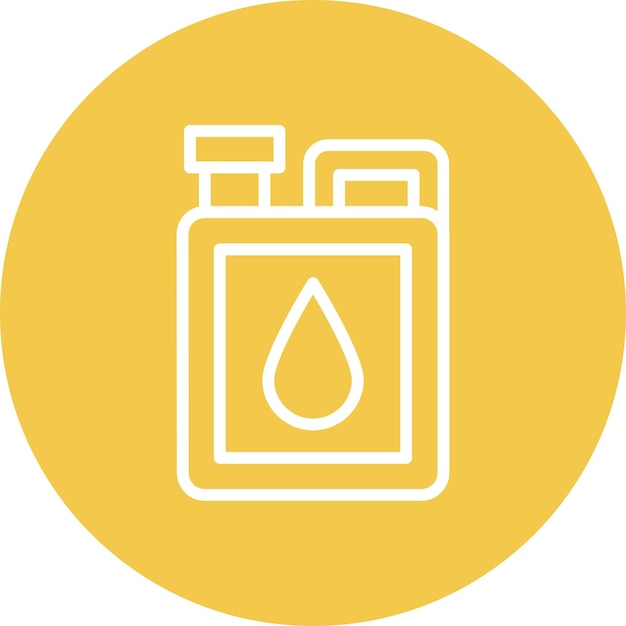 Illustration de l'icône vectorielle de la bouteille de la série d'icônes de réparation de voitures