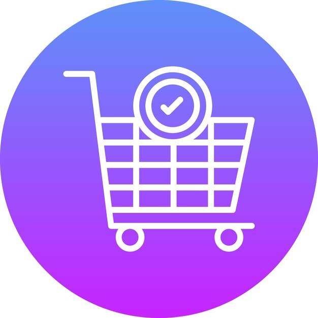 Illustration de l'icône vectorielle de la caisse du jeu d'icônes ECommerce