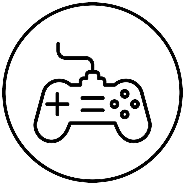 Illustration de l'icône vectorielle de la console de jeu du jeu Children Toys