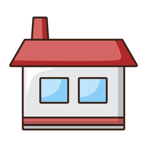 Illustration d'icône vectorielle de construction de maison vectorielle