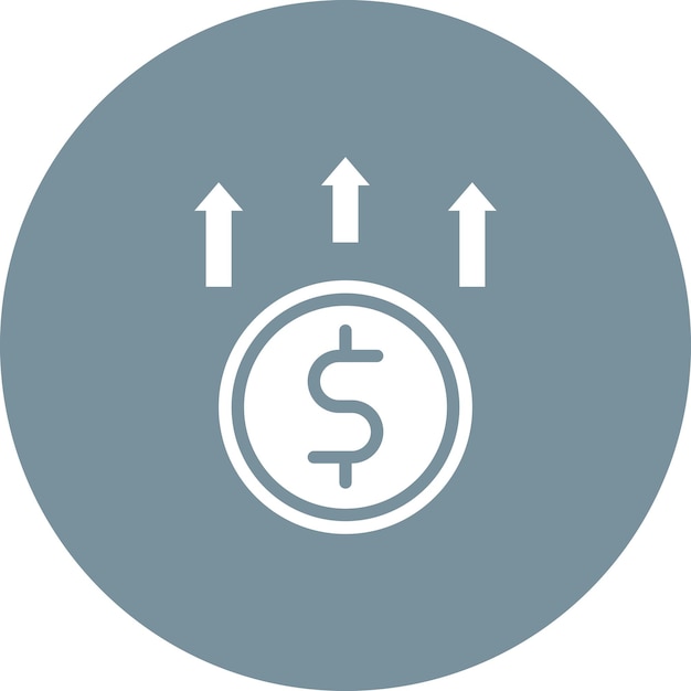 Vecteur illustration de l'icône vectorielle des coûts de la série d'icônes de comptabilité