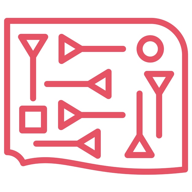 Vecteur illustration d'une icône vectorielle cunéiforme de l'ensemble d'icônes de la civilisation ancienne