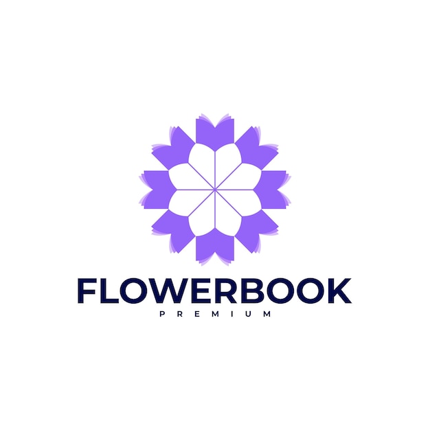 Vecteur l'illustration de l'icône vectorielle du livre de fleurs