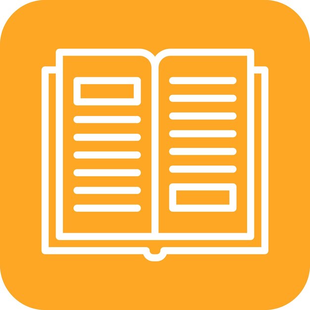 Illustration d'icône vectorielle du livre ouvert de l'icône de printemps