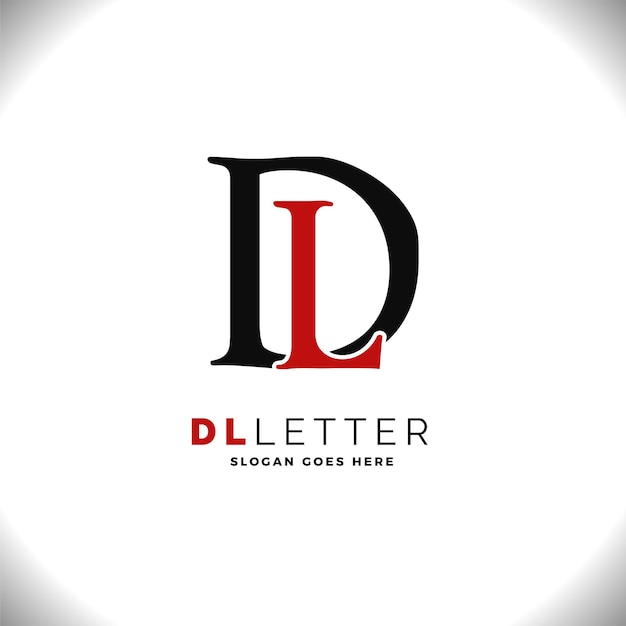 Illustration de l'icône vectorielle du logo DL de la lettre initiale