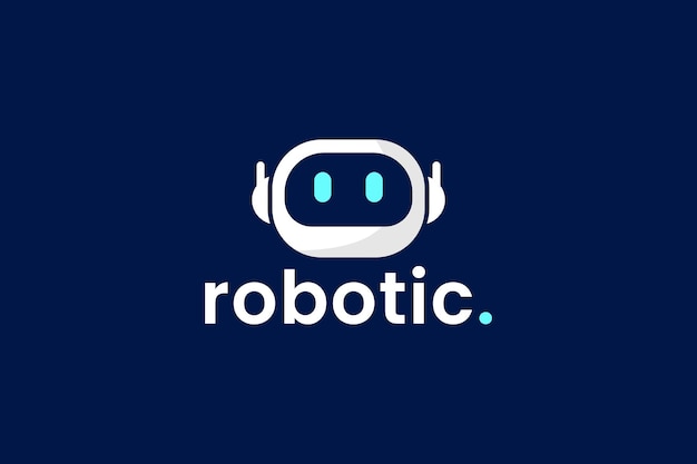 illustration de l'icône vectorielle du logo robotique