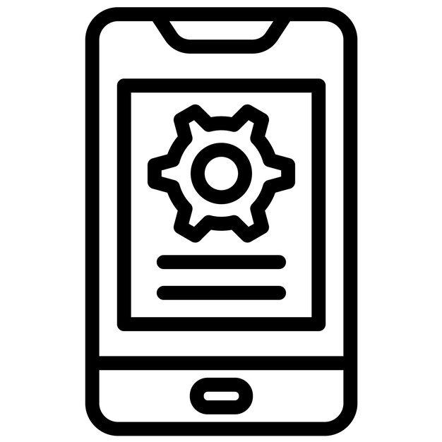 Illustration de l'icône vectorielle du modèle d'application du jeu d'icônes No Code