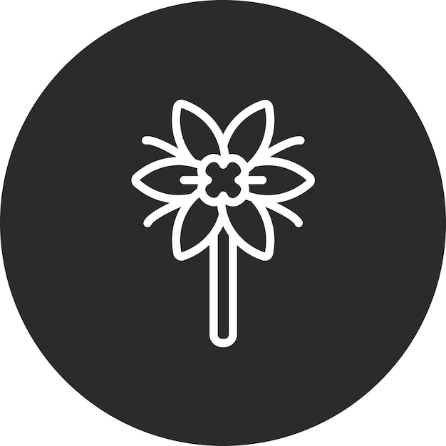 Illustration de l'icône vectorielle du safran du jeu d'icônes de la cuisine mondiale