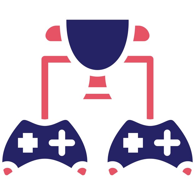 Vecteur illustration de l'icône vectorielle du tournoi du jeu en ligne