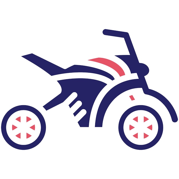 Vecteur illustration de l'icône vectorielle du vélo du jeu d'icônes olympiques
