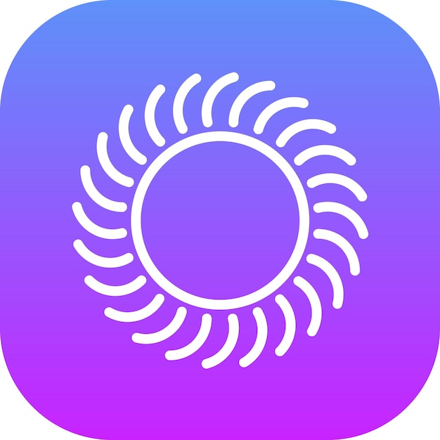 Illustration de l'icône vectorielle de la journée ensoleillée de la série d'icônes météo