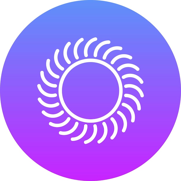 Illustration de l'icône vectorielle de la journée ensoleillée de la série d'icônes météo