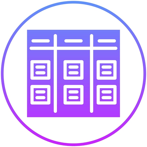 Illustration De L'icône Vectorielle Kanban Du Jeu D'icônes De Gestion De Projet