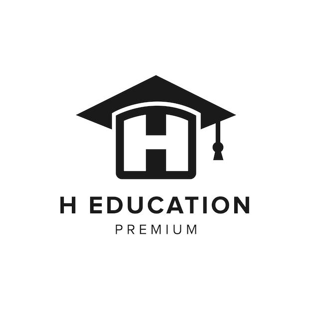Vecteur illustration de l'icône vectorielle de la lettre h de l'éducation