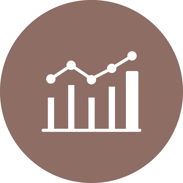 Illustration de l'icône vectorielle des statistiques du marché du jeu d'icônes de démarrage d'entreprise