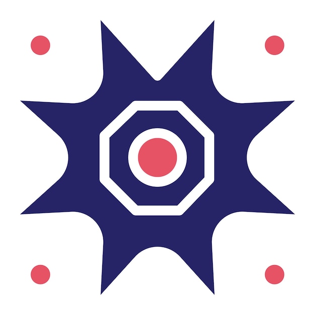 Vecteur illustration de l'icône vectorielle de la supernova du jeu d'icônes de la technologie spatiale