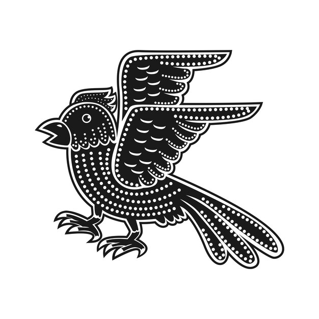Vecteur illustration d'image vectorielle décorative d'icône de vol d'oiseau