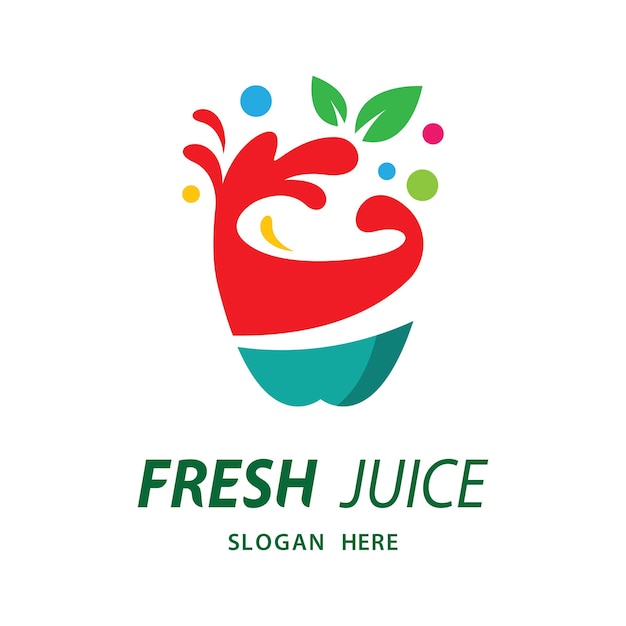 Illustration D'images De Logo De Jus De Fruits Frais