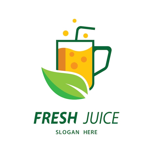 Illustration D'images De Logo De Jus De Fruits Frais