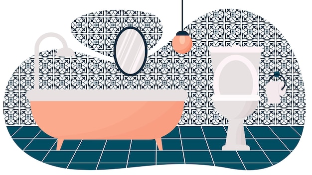 Illustration De L'intérieur De La Salle De Bain