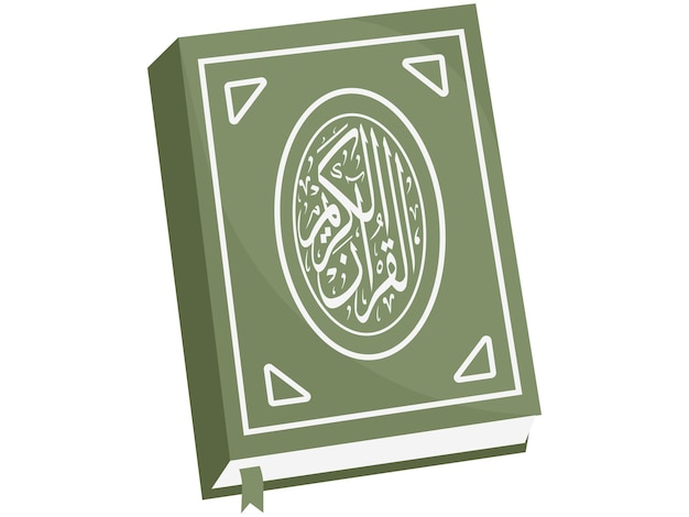 Vecteur illustration islamique du livre sacré du coran