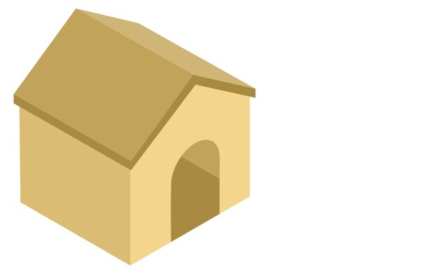 Illustration isométrique d'un modèle de maison simple