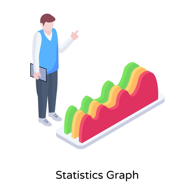 Une Illustration Isométrique Premium De L'infographie Des Données