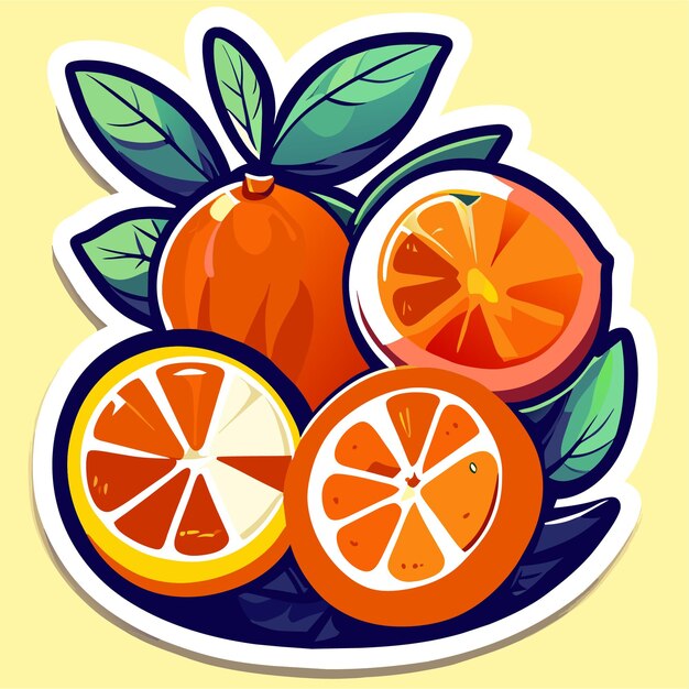 illustration de jeu d'autocollants de fruits sains