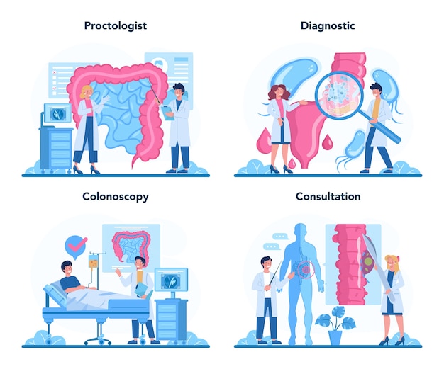 Illustration De Jeu De Concept Proctologue