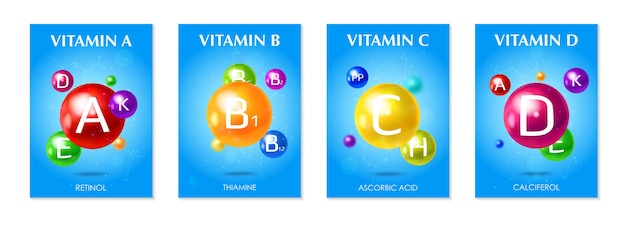 illustration de jeu de vitamines