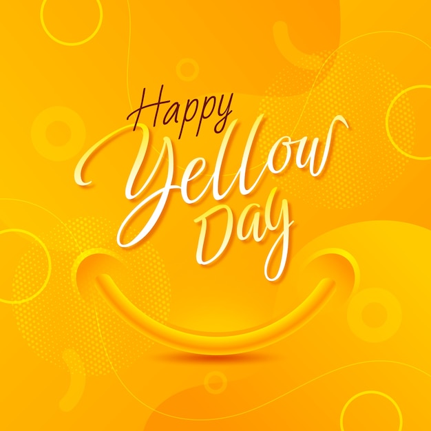 Illustration de jour jaune dégradé