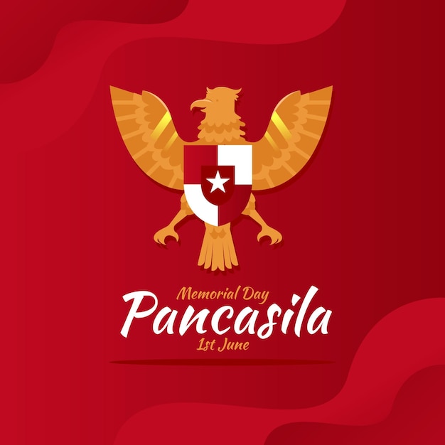 Illustration De Jour De Pancasila De Dessin Animé