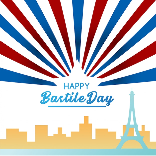 Vecteur illustration de la journée de la bastille