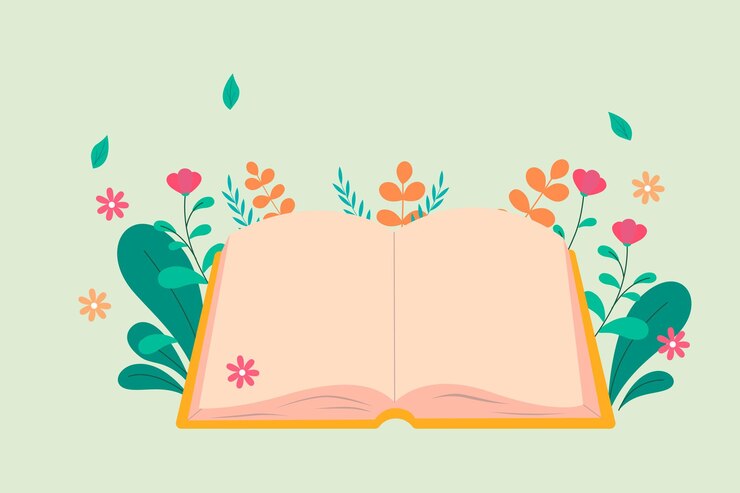 illustration de la journée mondiale du livre dessiné à la main