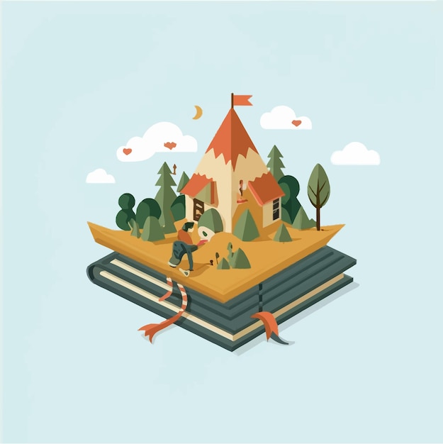 Illustration de la journée mondiale du livre