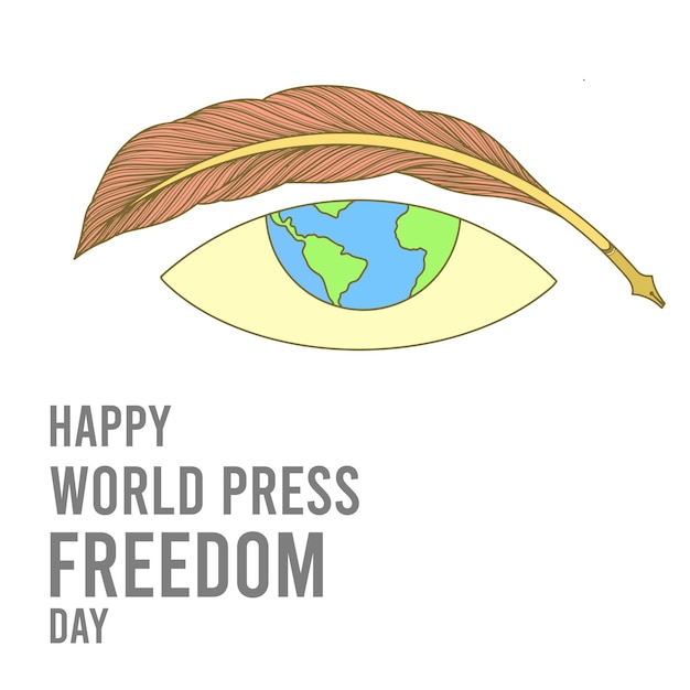 Illustration De La Journée Mondiale De La Liberté De La Presse