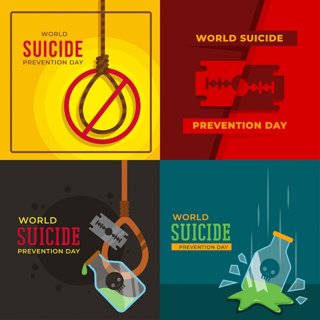 Illustration De La Journée Mondiale De La Prévention Du Suicide