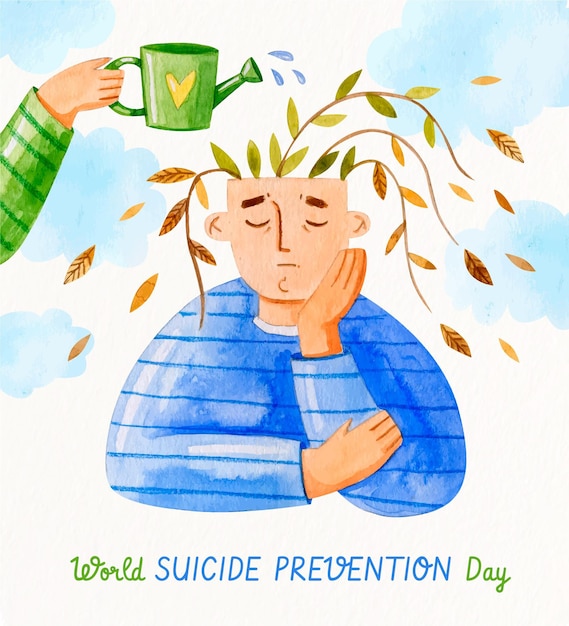 Illustration De La Journée Mondiale De La Prévention Du Suicide