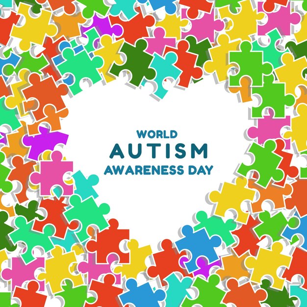 Illustration de la journée mondiale de sensibilisation à l'autisme