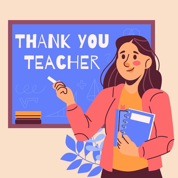 Vecteur illustration de la journée nationale d'appréciation des enseignants