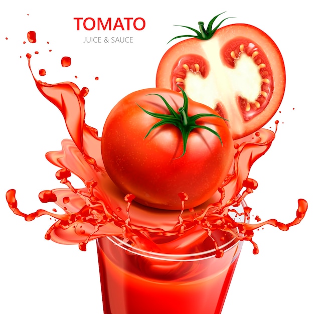 Illustration De Jus De Tomate Et Sauce