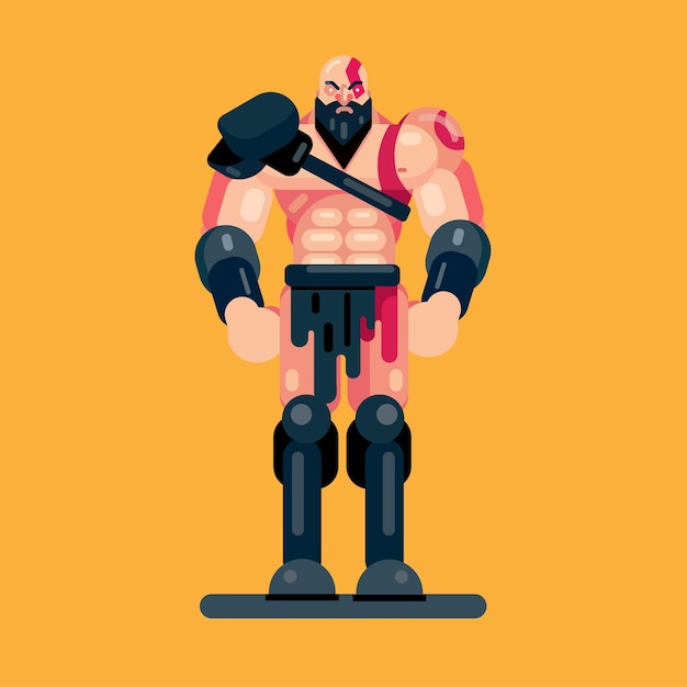 Vecteur illustration de kratos