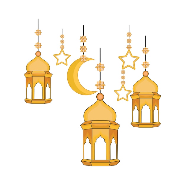 Illustration De La Lanterne Du Ramadhan