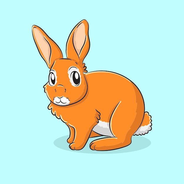 Vecteur illustration de lapin mignon