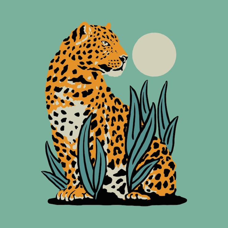 Vecteur illustration de léopard