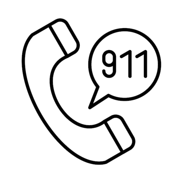 Illustration de la ligne d'appel 911