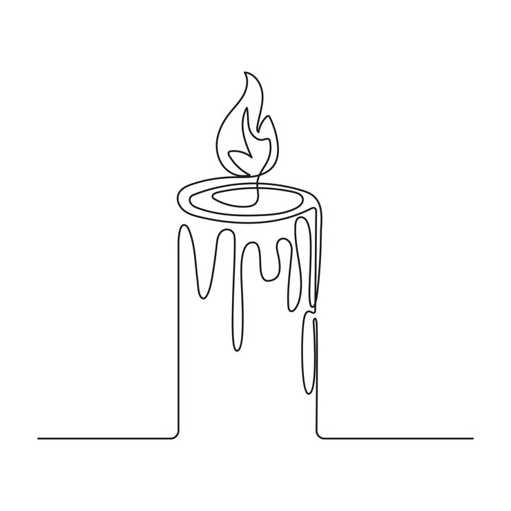 Vecteur illustration de la ligne de bougie