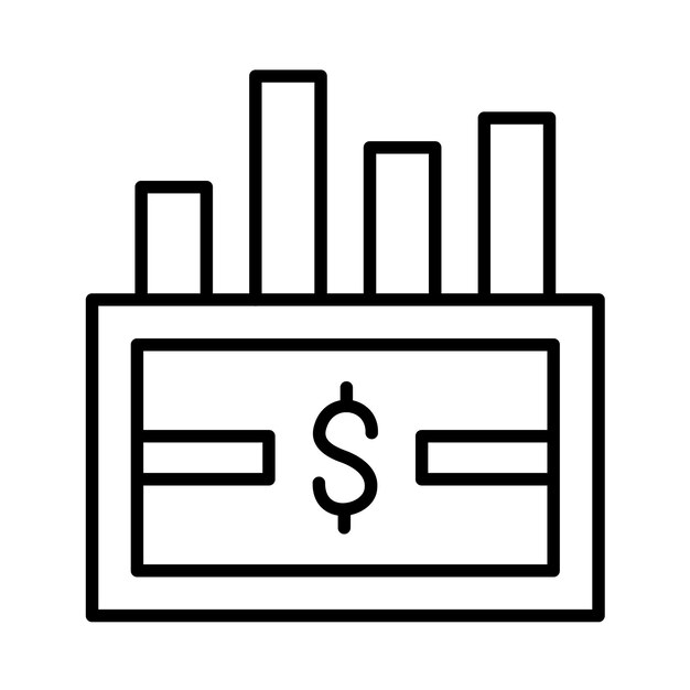 Illustration de la ligne de bourse