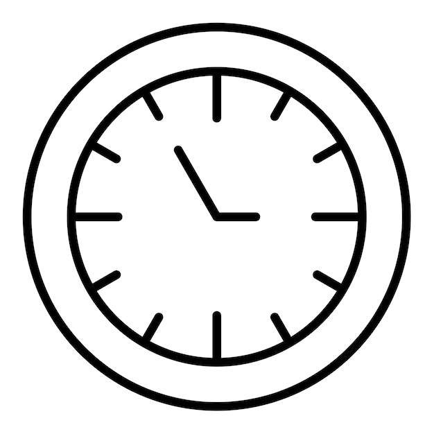 Illustration de la ligne d'horloge