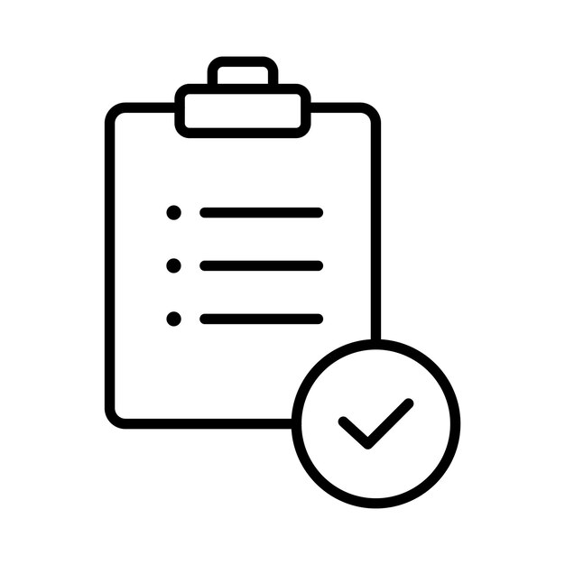 Illustration de la ligne de liste de contrôle